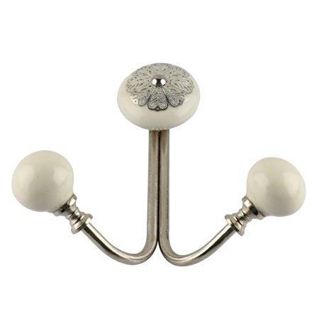 Cream Strewn Flat Wired Hooks Online